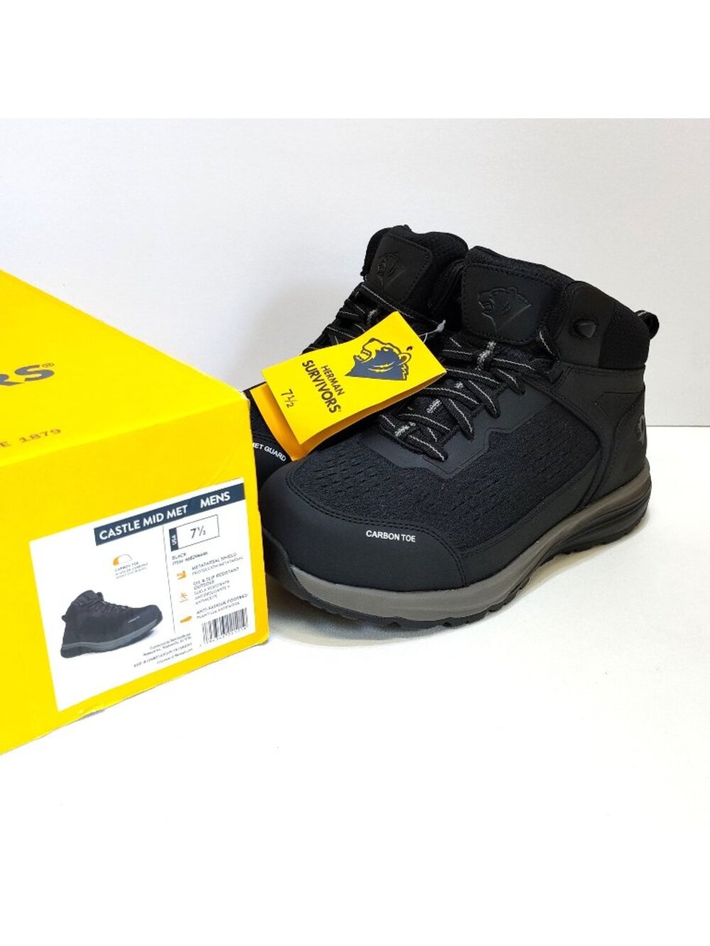 Herman Survivors Castle Carbon Safety Toe Work Shoes Men's 7.5 ASTM F2413-18 NIB